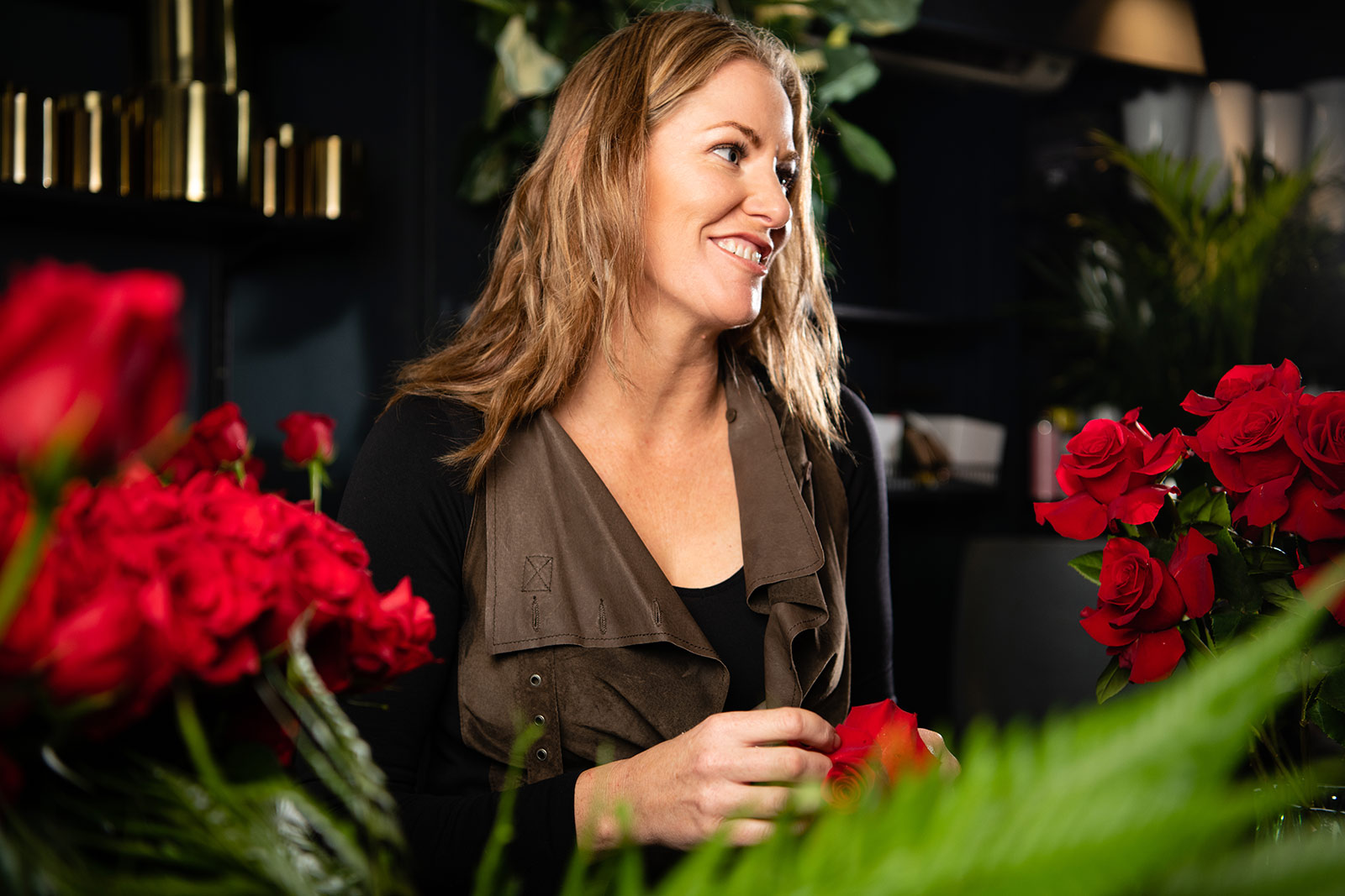 Geraldine is no stranger to early mornings and often visits local flower markets 