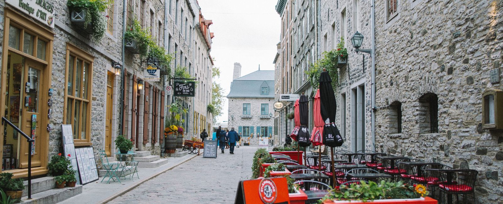 Laneway in old town Quebec City.