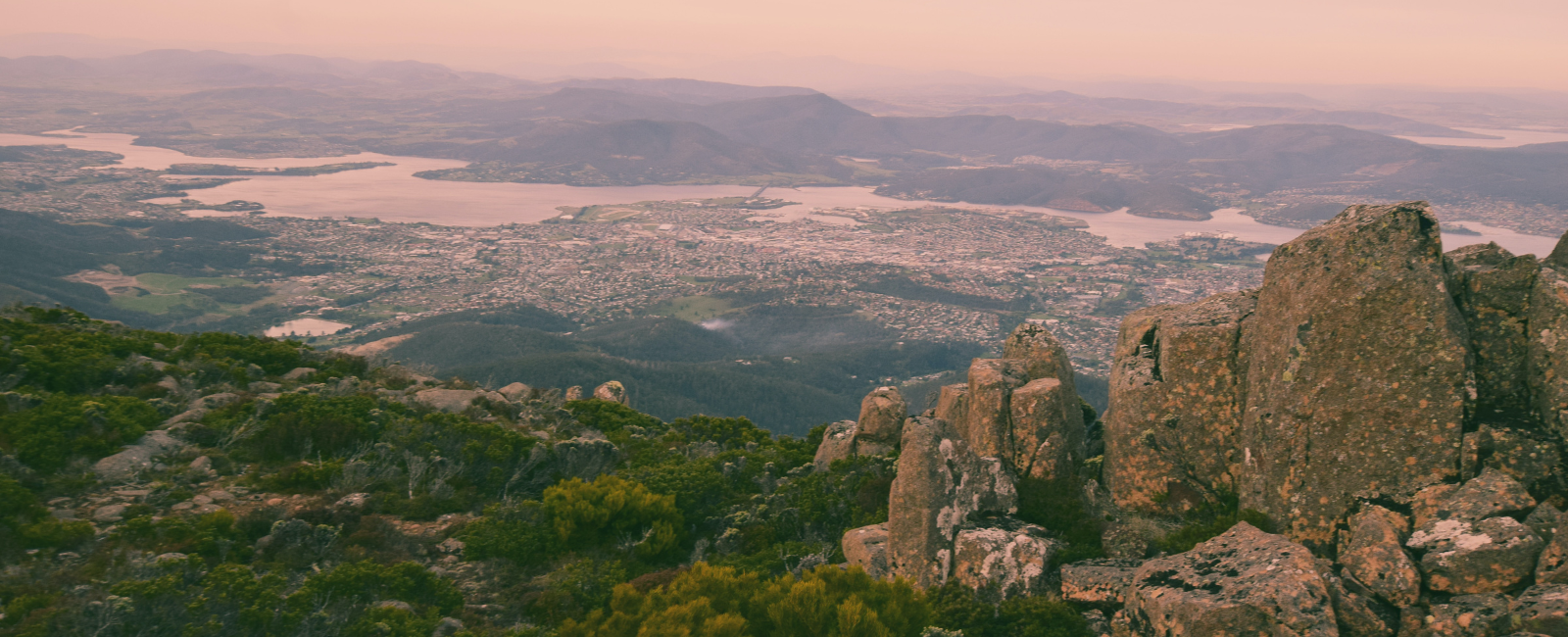 Mountains overlooking Hobart