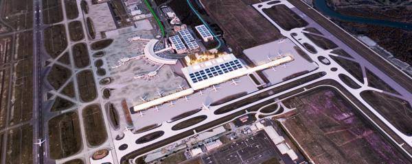 Artist impression of Brisbane Airport Terminal 3